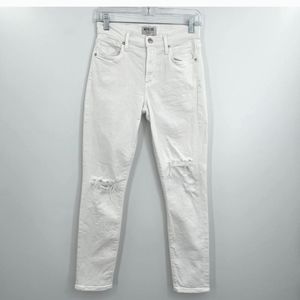 Agolde Sophie Crop in Shoreline Destruct Jeans